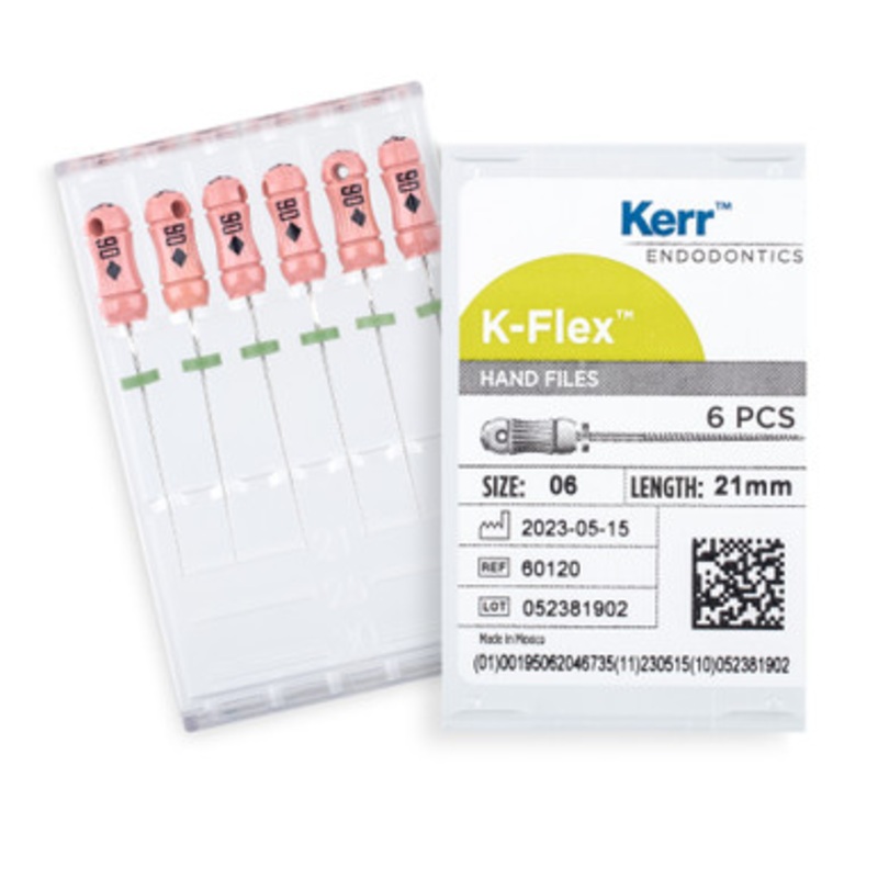 Kerr K-Flex Files 21mm Size 06 Pink 6/Pack