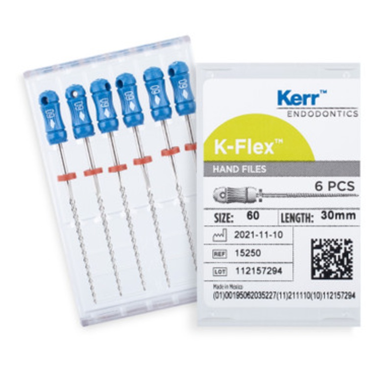 Kerr K-Flex Files 30mm Size 60 Blue 6/Pack