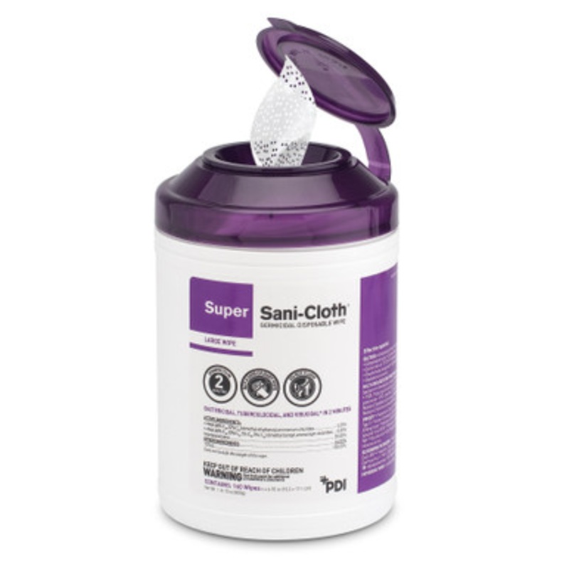 Super Sani-Cloth Wipes 160/Canister
