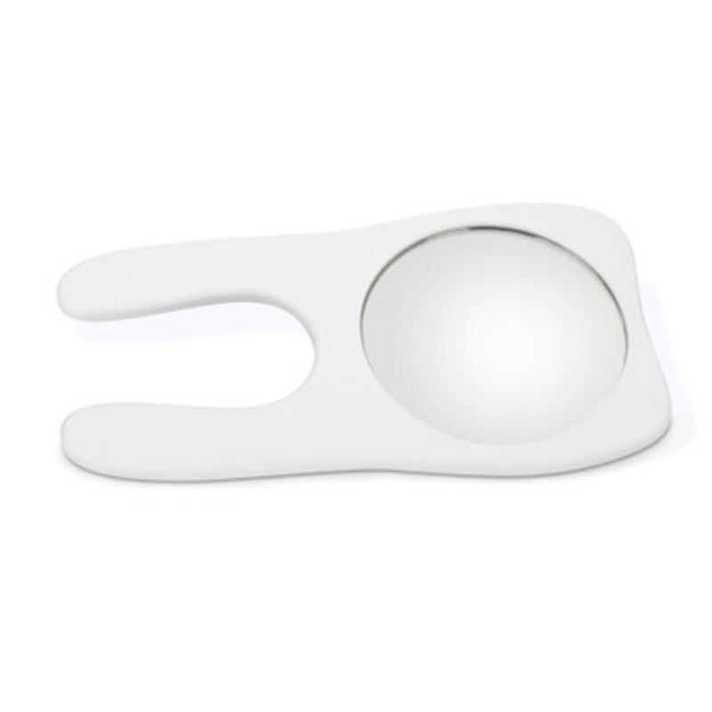 White Molar Hand Mirror