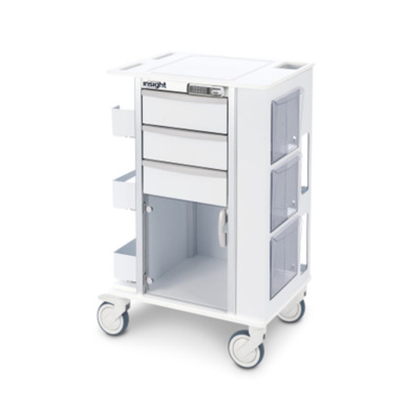 Insight 3-Drawer Hygiene Cart with Elock