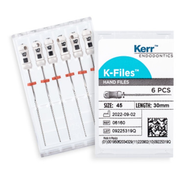 Kerr K-Files 30mm Size 45 White 6/Pack