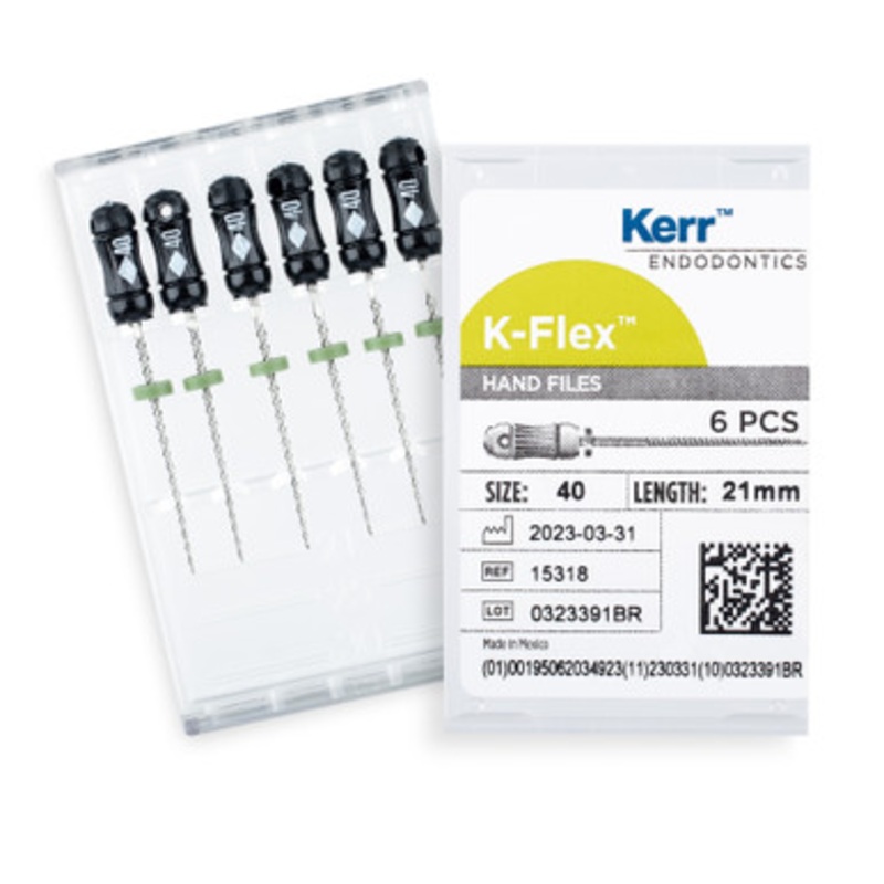 Kerr K-Flex Files 21mm Size 40 Black 6/Pack