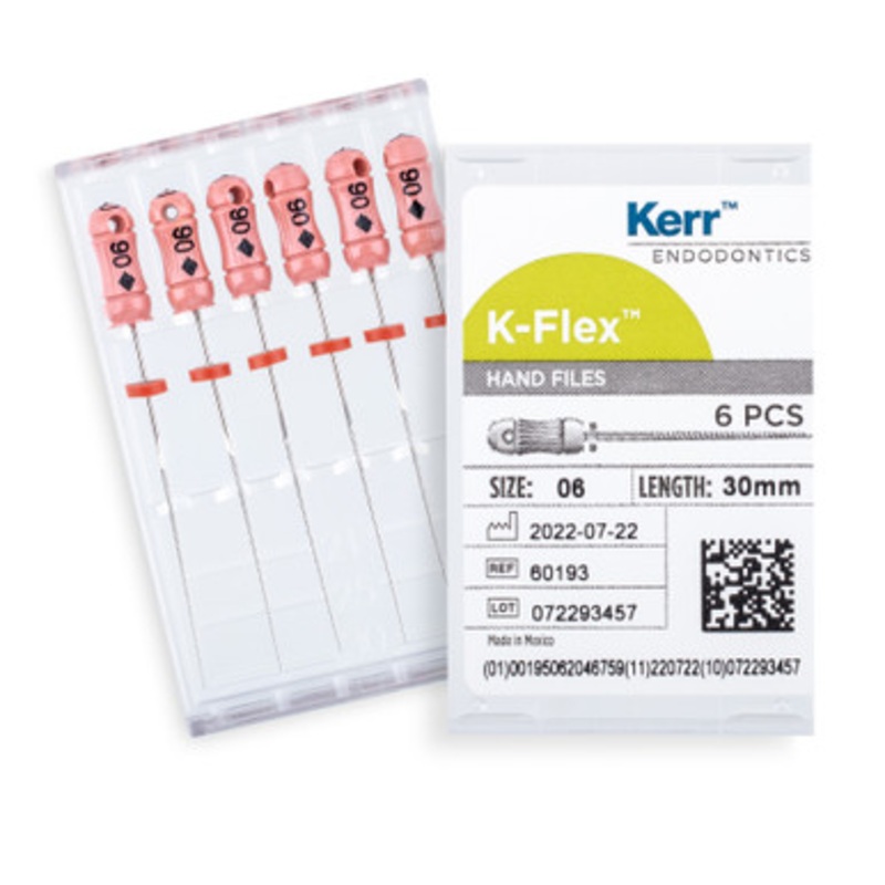 Kerr K-Flex Files 30mm Size 06 Pink 6/Pack