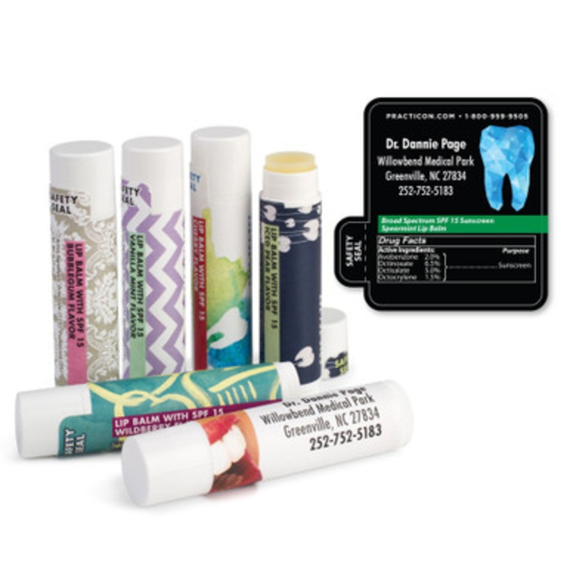 Personalized Tooth Gem Lip Balms 250/Case