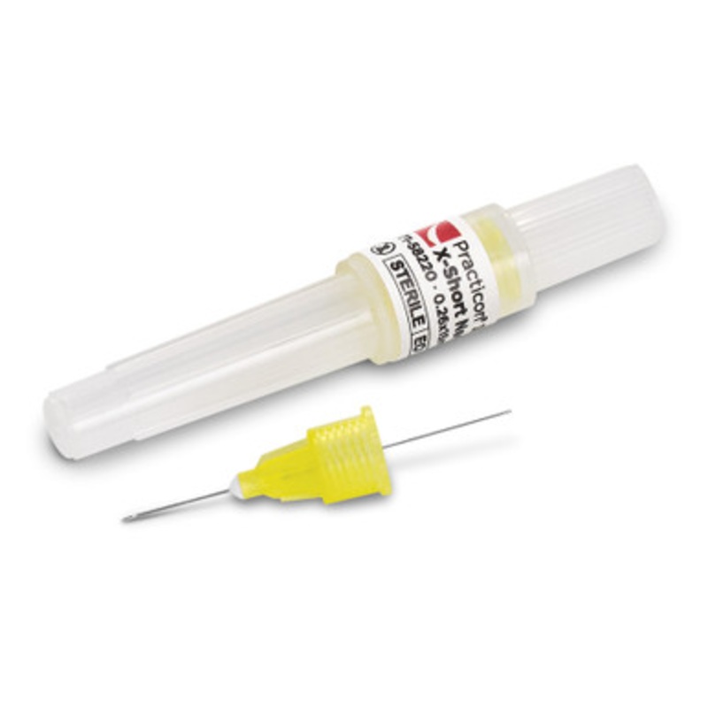Practicon 33G X-Short Dental Needle 100/Box