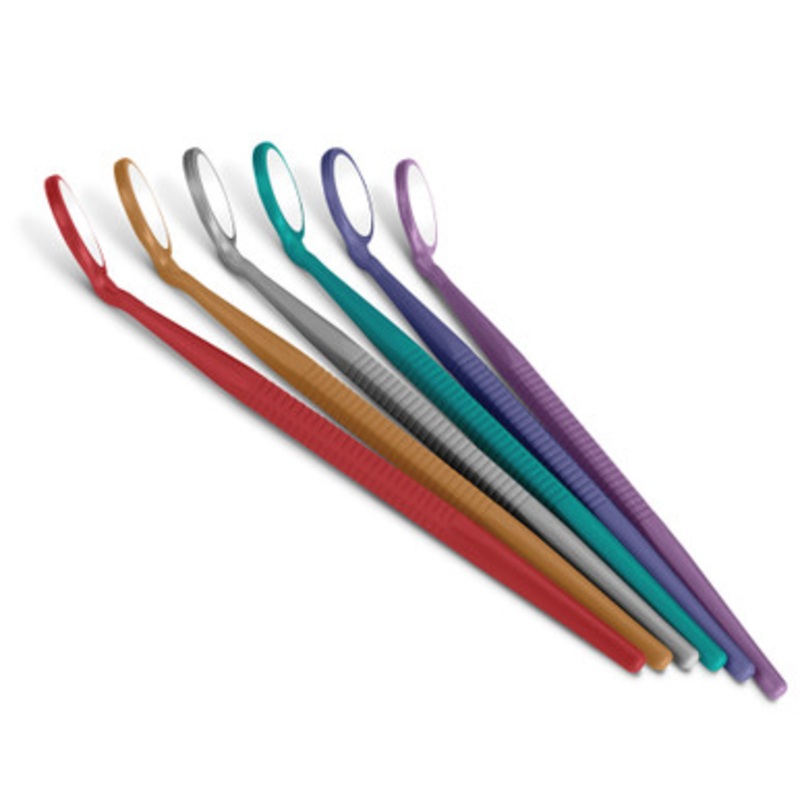 Zirc Crystal HD Thin Grip Mouth Mirror Assortment 12/Pack