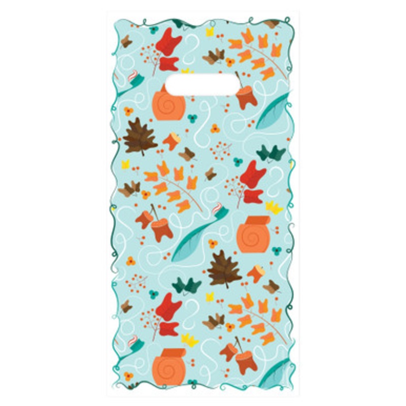 6 x 12 Autumn Acorn Dental Bags 100/Pack