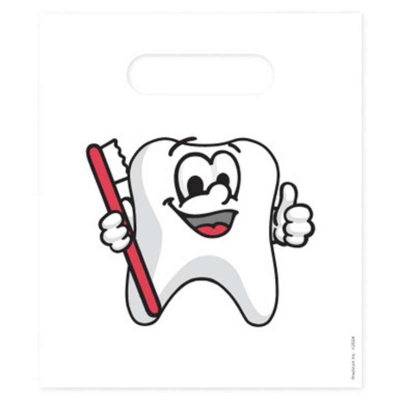7  x 9 Tootie Tooth Bags 100/Pack