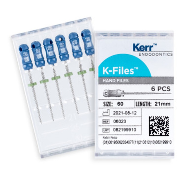 Kerr K-Files 21mm Size 60 Blue 6/Pack