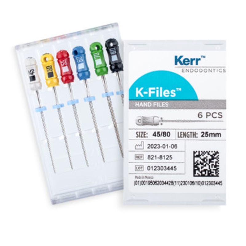 Kerr K-Files 25mm Series 2 Assorted 45/80 6/Pack