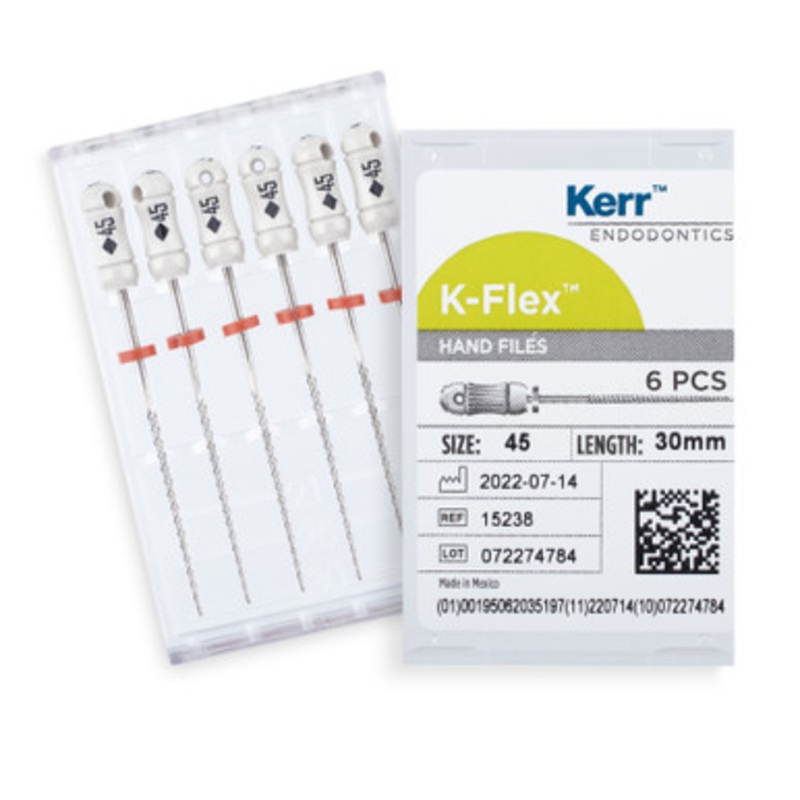 Kerr K-Flex Files 30mm Size 45 White 6/Pack