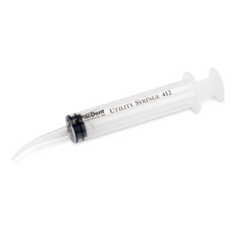 PacDent 12CC Curved Tip Utility Syringes 50/Box