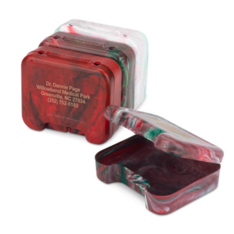 Personalized Cranberry Retainer Cases 24/Pack