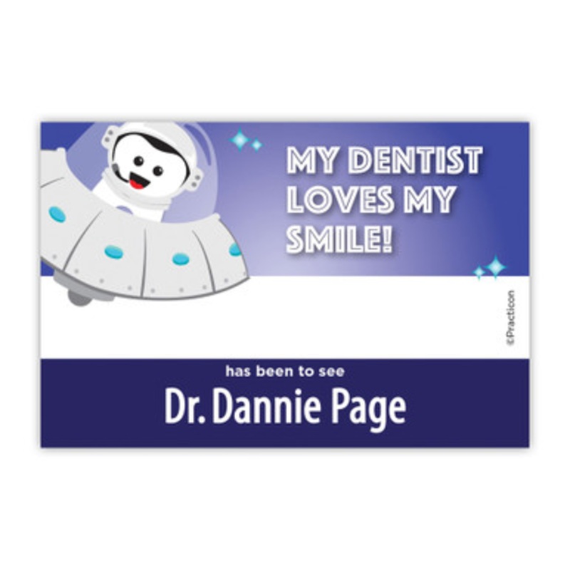 Personalized Spaceship Tag Around Stickers 500/Box