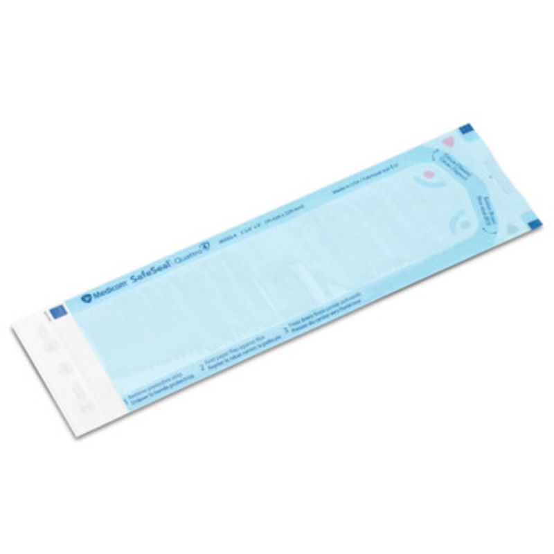 SafeSeal Quattro Sterilization Pouches 2 3/4 X 9 200/Box