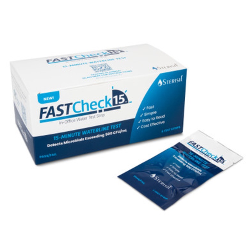 Sterisil FASTCheck15 In-Office Water Test Strips 6/Box
