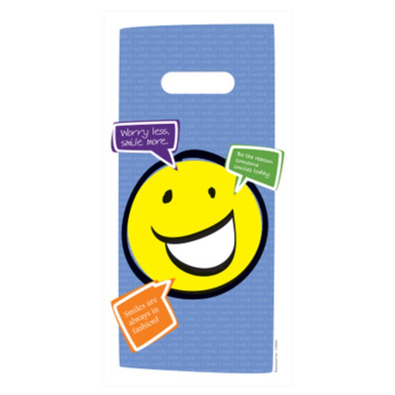 6 x 12 Worry Less Smile More Bags 100/Pack