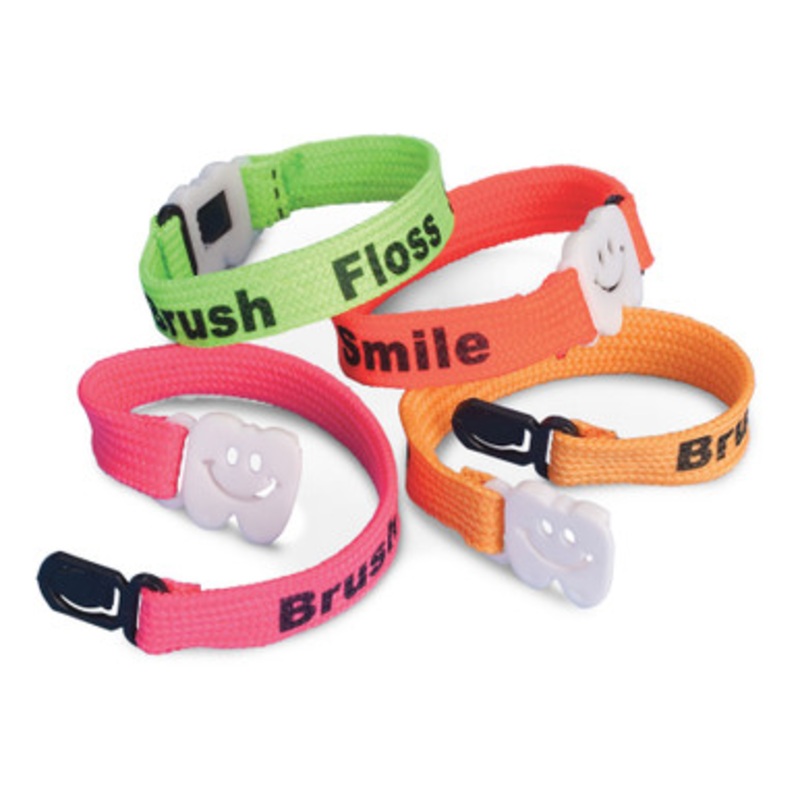 Brush Floss Smile Bracelets 48/Pack