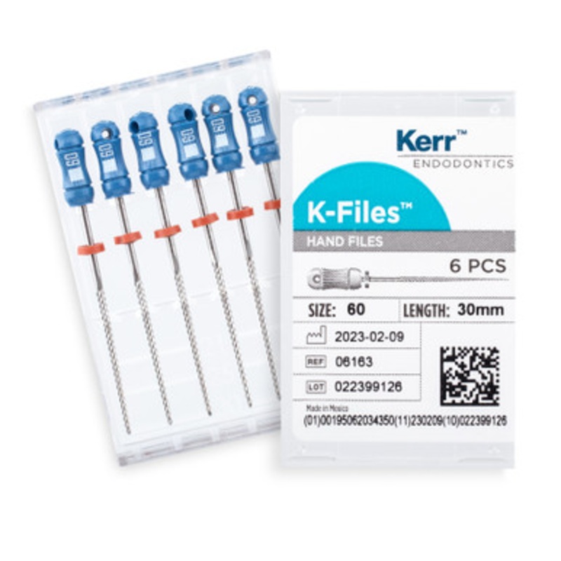 Kerr K-Files 30mm Size 60 Blue 6/Pack