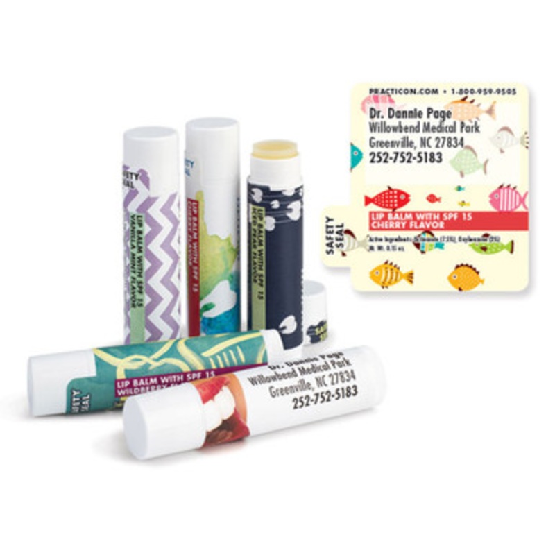 Personalized Colorful Fish Lip Balms 250/Case