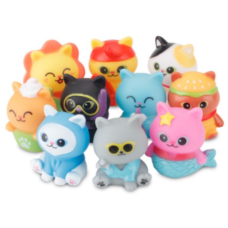 Rubber Cat Assortment 50/Pack