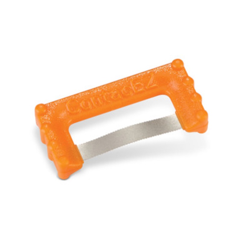 Serrated Diamond Dental Strips – Orange 8/Pack