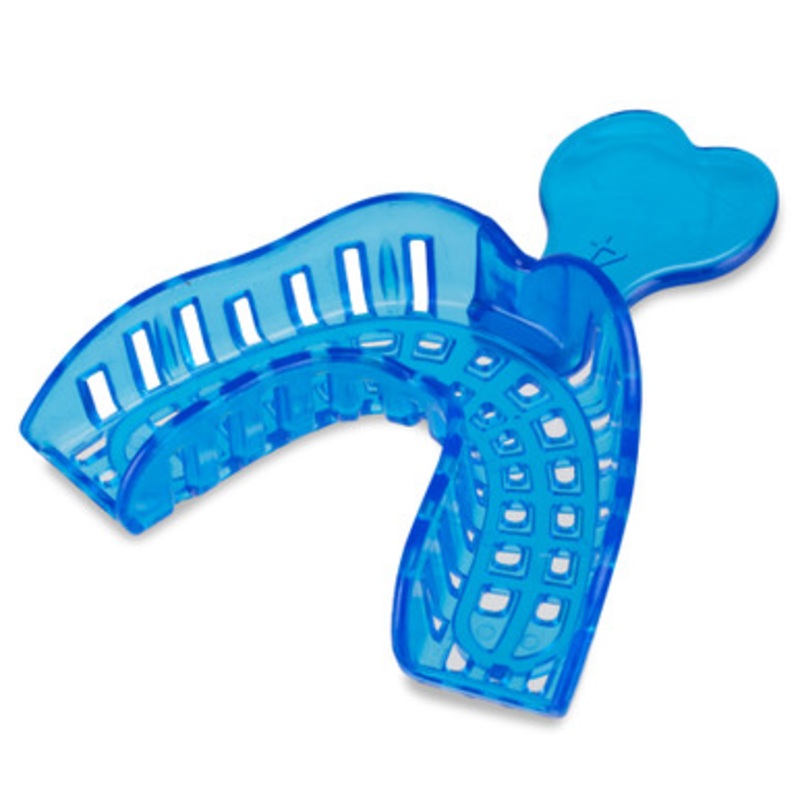 UNiPACK Color-Brite Medium Lower Impression Trays 12/Pack