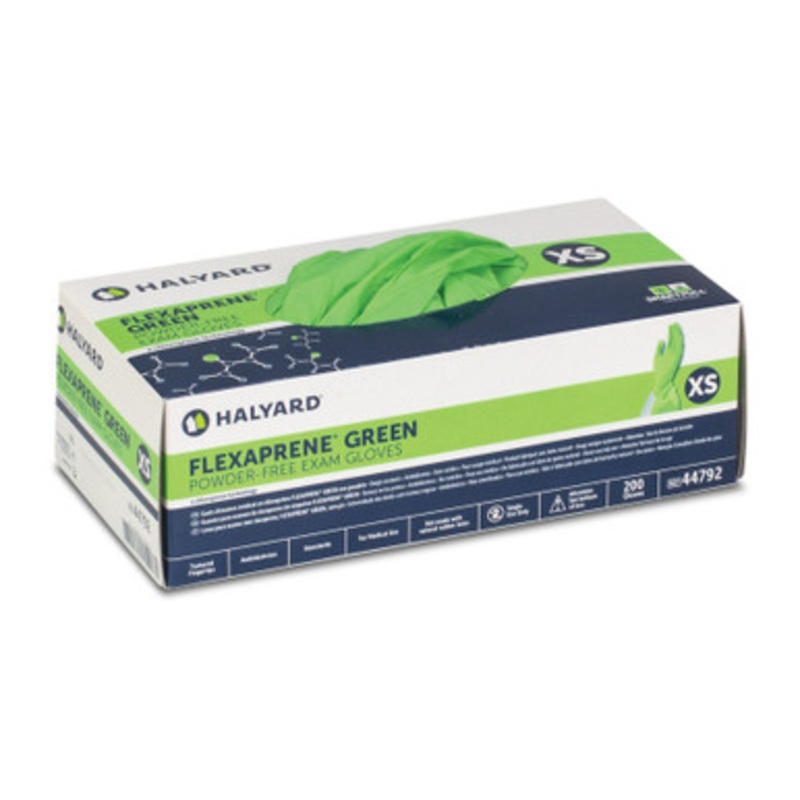 Halyard Flexaprene Green Powder-Free Exam Gloves 200/Box