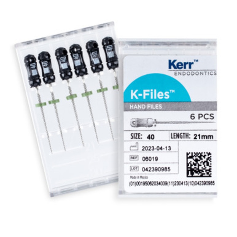 Kerr K-Files 21mm Size 40 Black 6/Pack