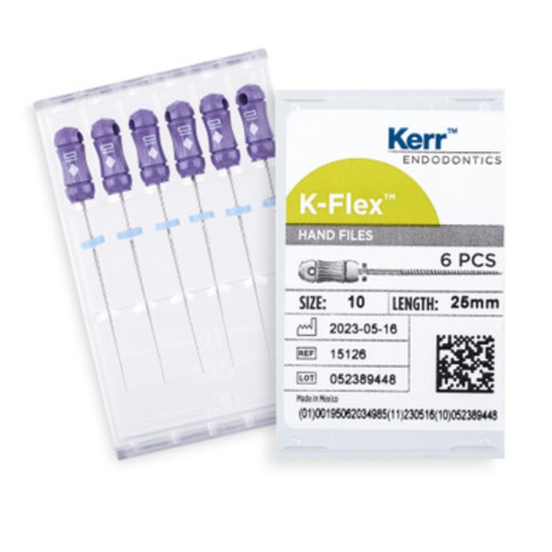 Kerr K-Flex Files 25mm Size 10 Purple 6/Pack