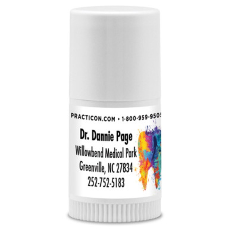 Personalized Colorful Molar Mini Lip Balms 250/Case