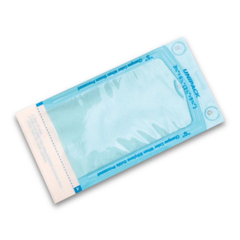 UNiPACK Self-Sealing Sterilization 3-1/2 x 6-1/2 Pouches 200/Box
