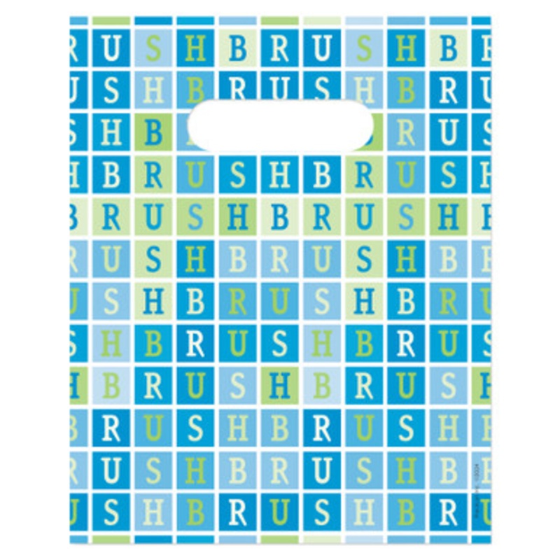 8 x 10 Brush Squares Scatter Print Bags 100/Pack