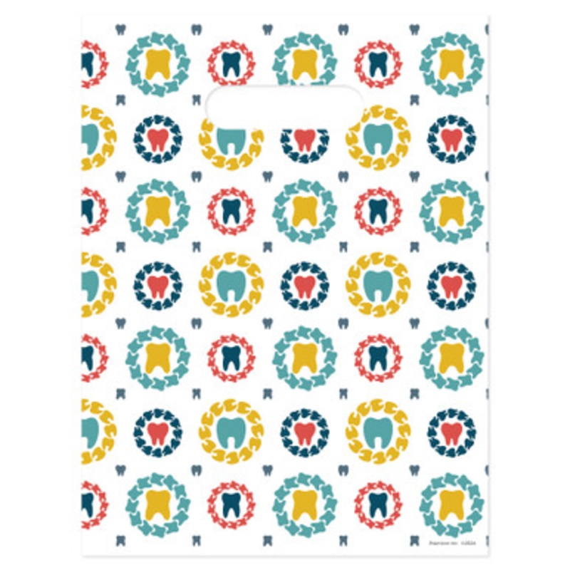 9 x 12 Tooth Medallions Scatter Print Bags 100/Pack