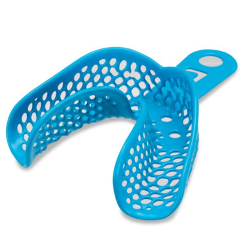 CTrays Metal Impression Trays Large (Blue) Lower Arch 12/Pack