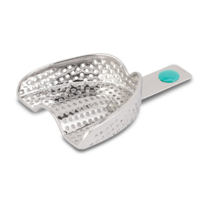No.5 Large Upper (Green) Perma-Lock Stainless Steel Impression Tray
