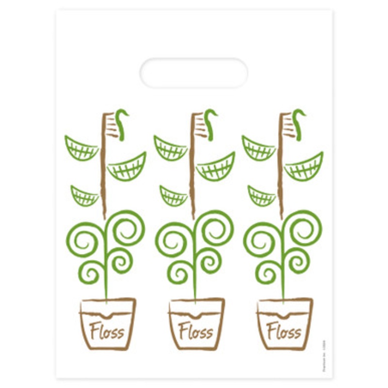 9 x 12 Growing Smiles Scatter Print Bags 100/Pack