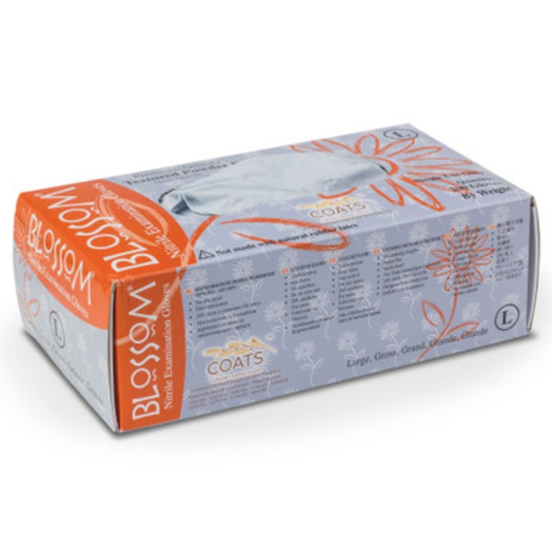 Blossom Powder Free Nitrile Exam Gloves with C.O.A.T.S. 200/Box