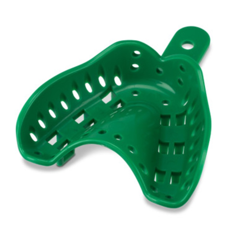 Excellent-Lock Disposable Ortho Impression Trays Medium (Green) Upper 50/Pack