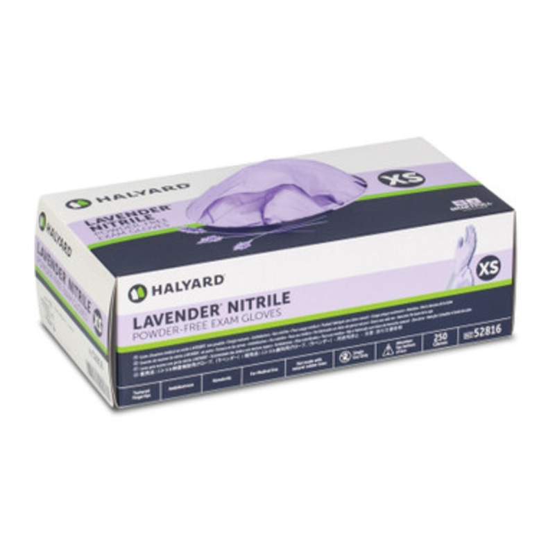 Halyard Lavender Nitrile Exam Gloves 250/Box