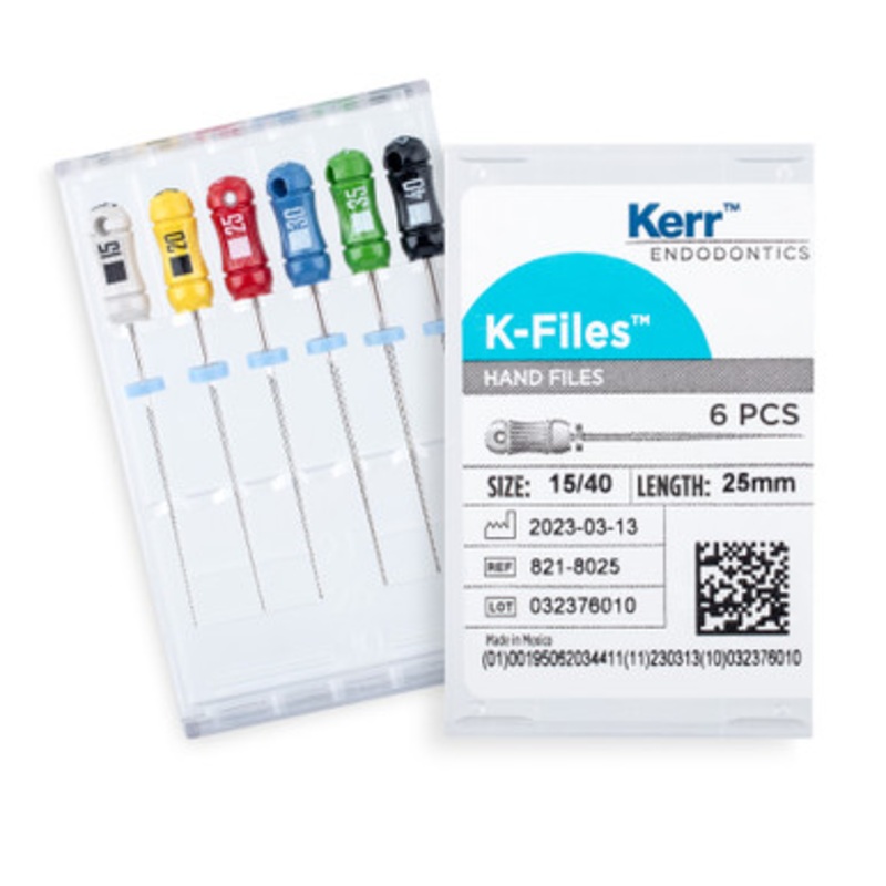 Kerr K-Files 25mm Series 1 Assorted 15/40 6/Pack