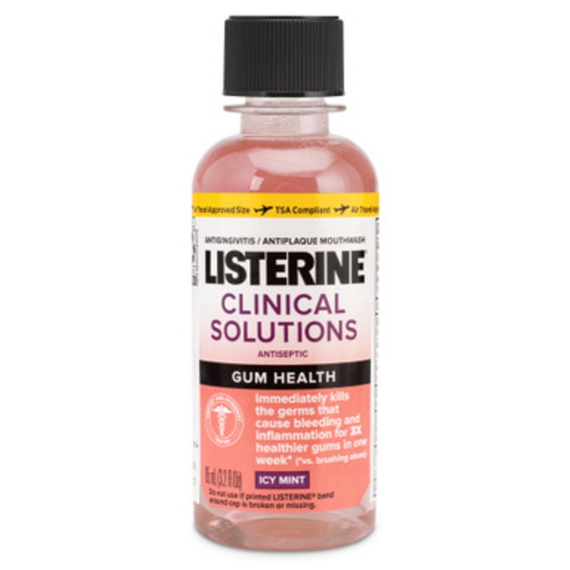 Listerine Clinical Solutions Gum Health Icy Mint Mouthwash 3.2 oz. 24/Case
