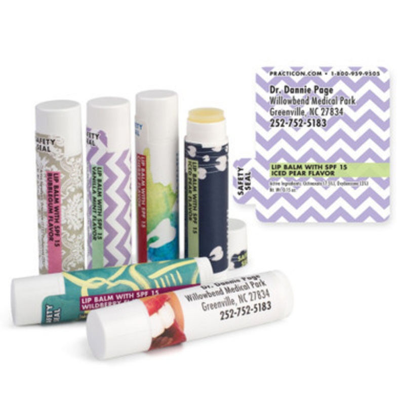 Personalized Chevron Lip Balms 250/Case