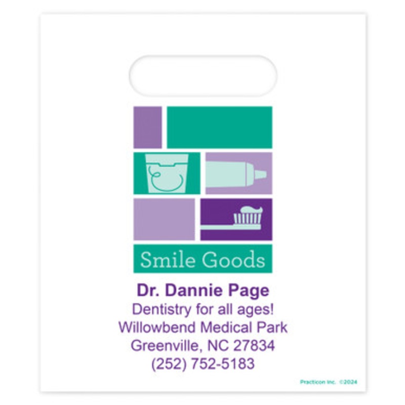 7  x 9 Smile Goods Personalized Bags 500/Pack