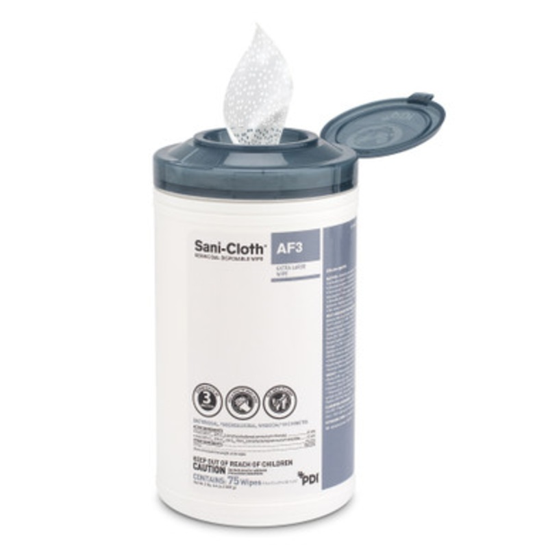 Extra-Large Sani-Cloth AF3 Wipes 75/Canister