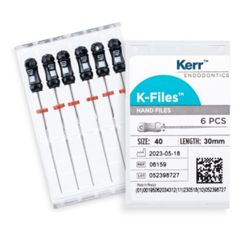 Kerr K-Files 30mm Size 40 Black 6/Pack