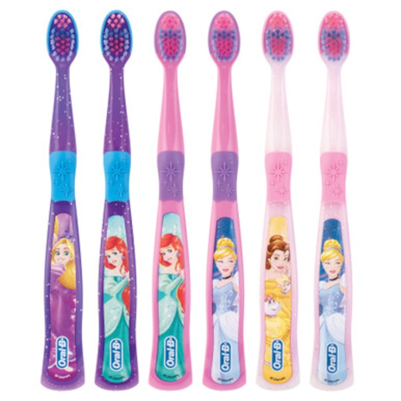 Oral-B Disney Princess Kids 3+ Toothbrushes Bulk Pack 72/Pack
