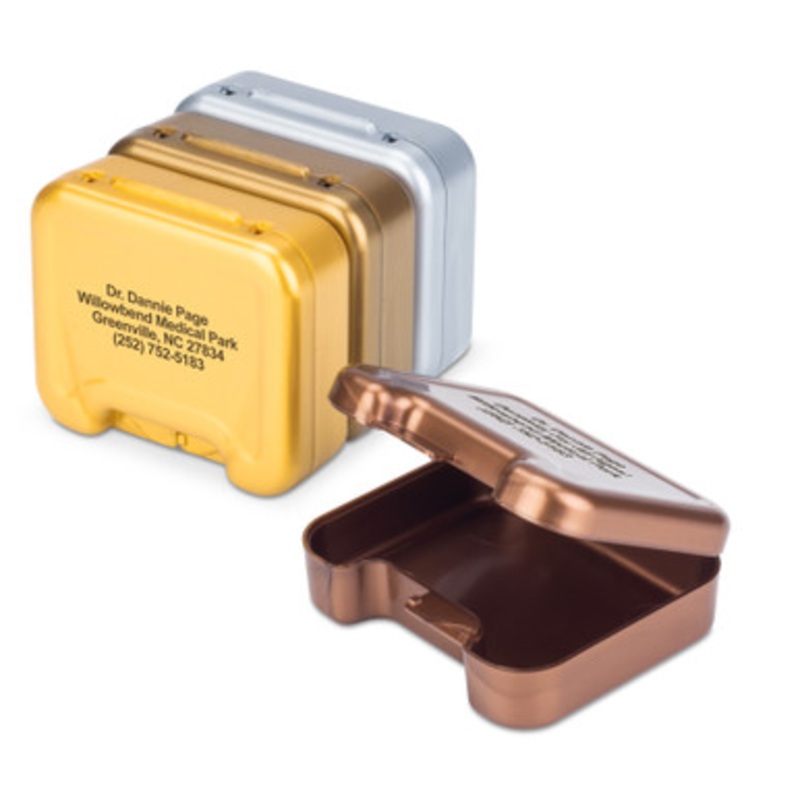 Personalized Metallic-tone Retainer Cases 24/Pack
