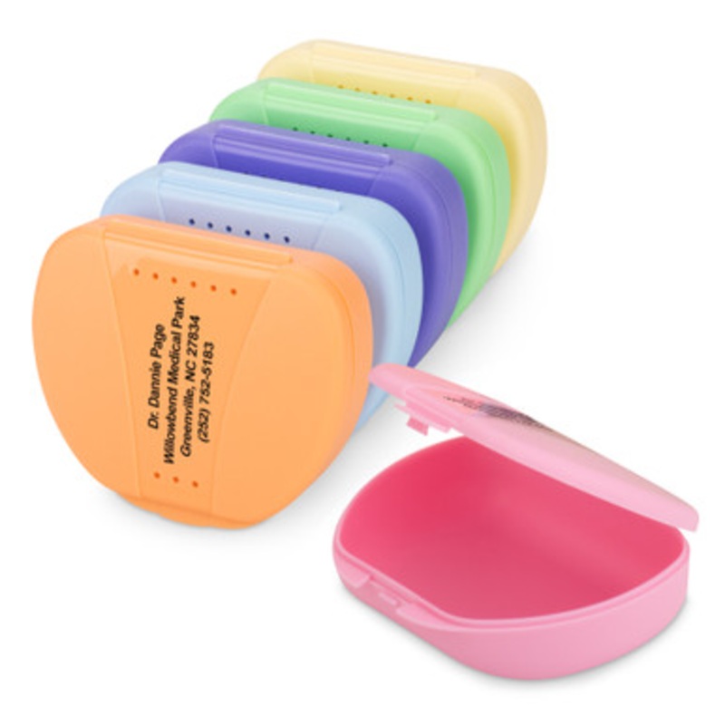 Personalized Solid Color Tropical Retainer Cases 12/Pack